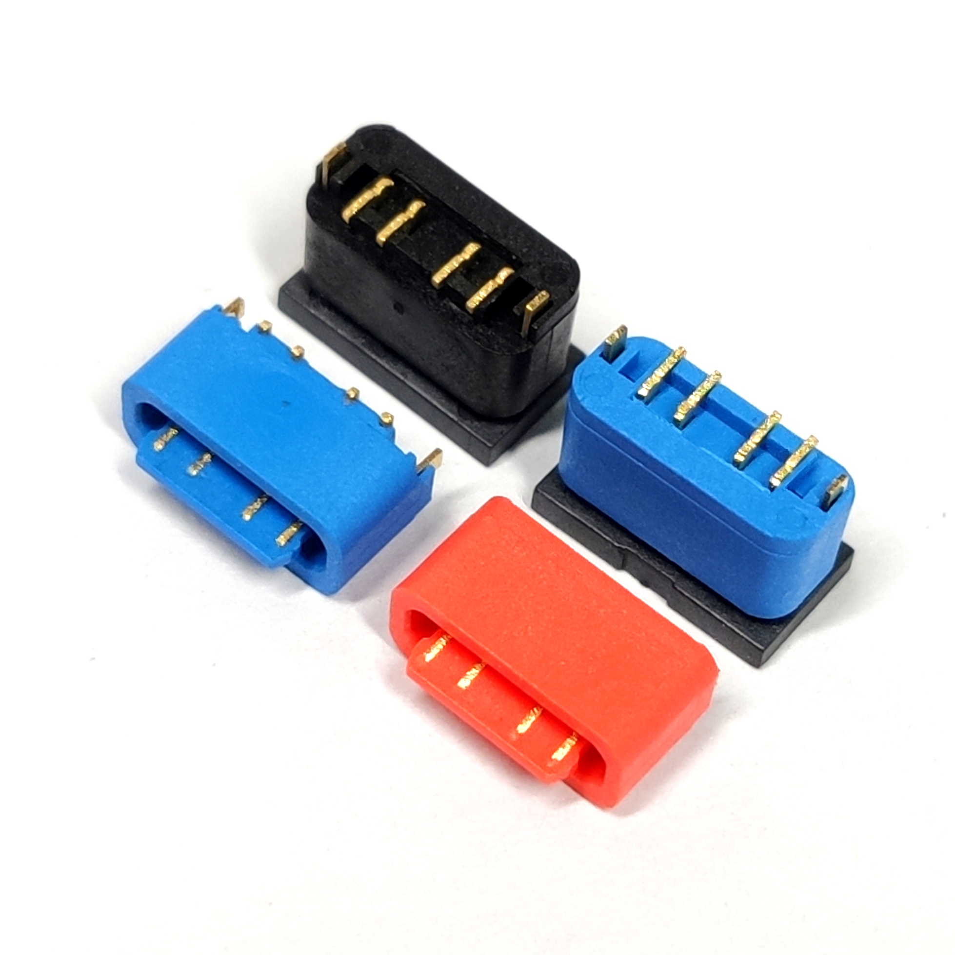 TYPE-C 4P母座 全塑絕緣短體立貼H5.0 外漏端子加蓋