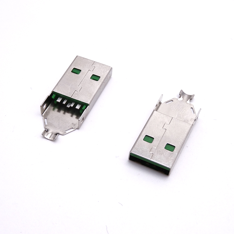 USB 5P夾板公頭 OPPO大電流兩件套公頭 夾板式