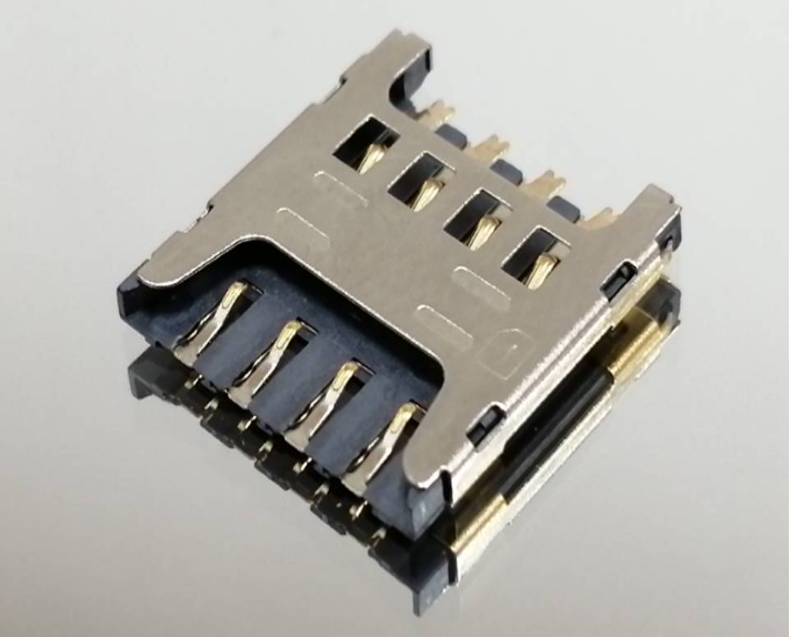 MICRO SIM卡座 CARD 8PIN H=1.50 防潰PIN 14. 15+13. 40+1.5