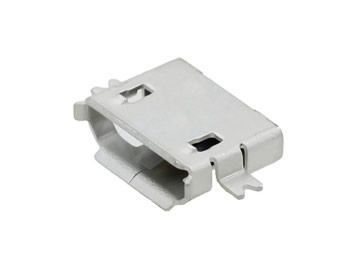 MICRO USB 5P母座 沉板1.0兩腳全貼SMT 卷邊
