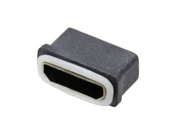 MICRO USB 5P防水母座 5.9插腳 無柱 大電流