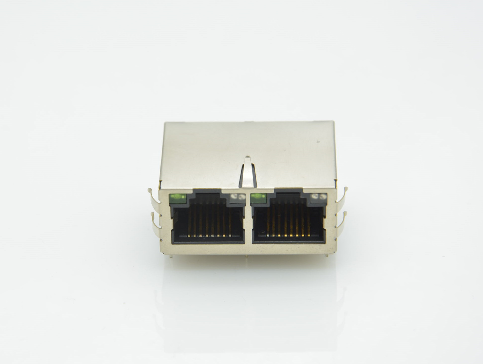 RJ45,1X2,帶變壓器，燈腳在前，長25.4mm